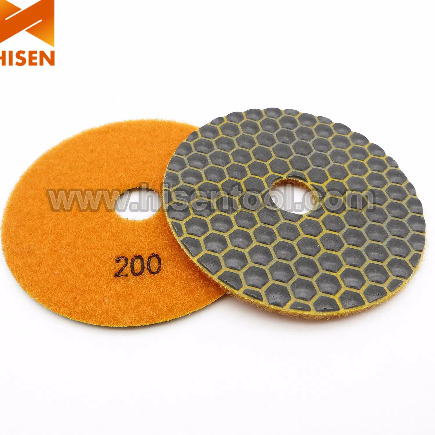 Professional 100mm Diamond Dry Flexible Polishing Pads for Granite, Marble