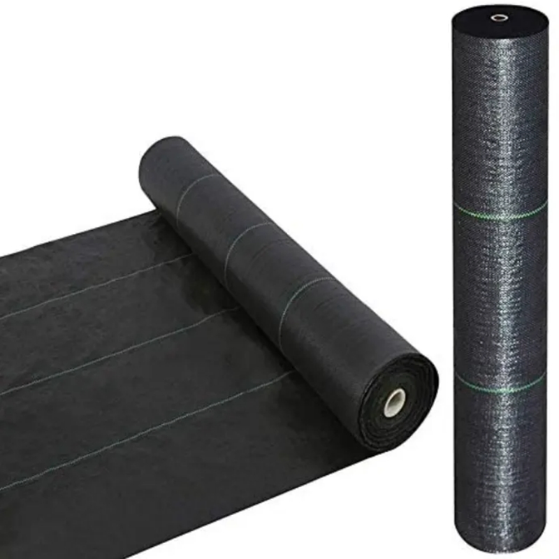 Anti UV Black PP Woven Weed Control Mat SGS Geotextile Agriculture Ground Cover