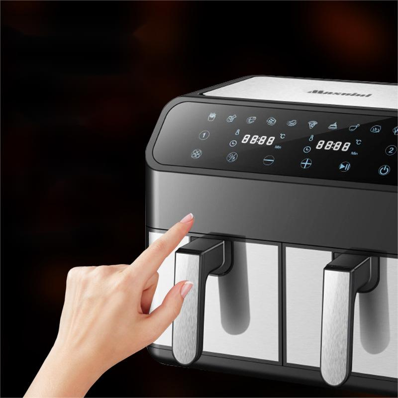 Effortless Multifunctional Precision Rapid Crisp Large Capacity Dual Basket Air Fryer Perfect for Kitchen Multiple Cooking Methods
