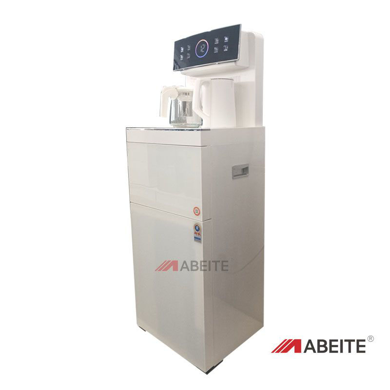 Standing Electronic Refrigerated Water Dispenser Double Faucet Water