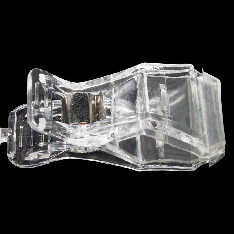 Clear Pop Double Sided Price Tag Sign Holder Paper Clips