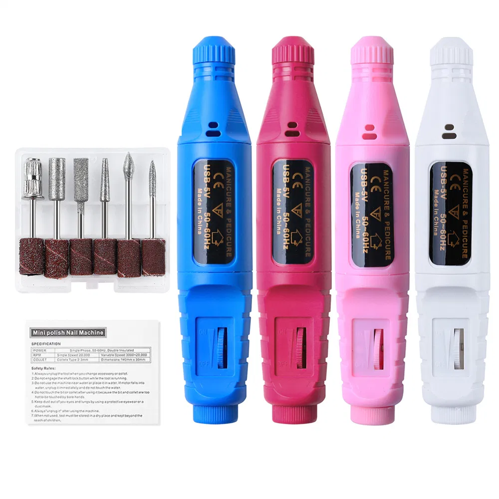 2020 Wholesales USB Pen Shaped Electric Nail Drill Machine Portable for Nail Art Acrylic Nail Gel Remove