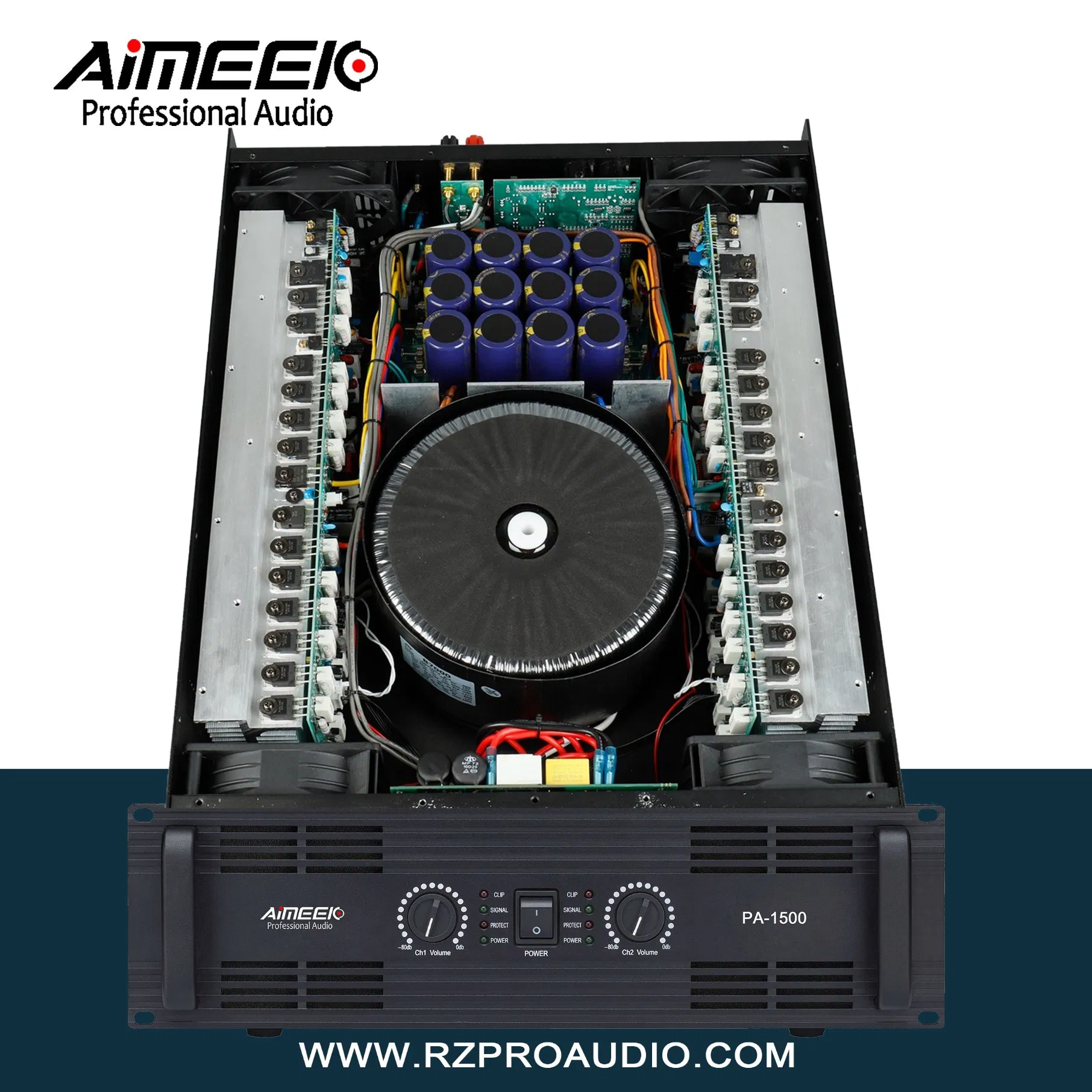 3u DJ Amplifier High Power PA-1500 Professional Power Amplifiers for Subwoofer