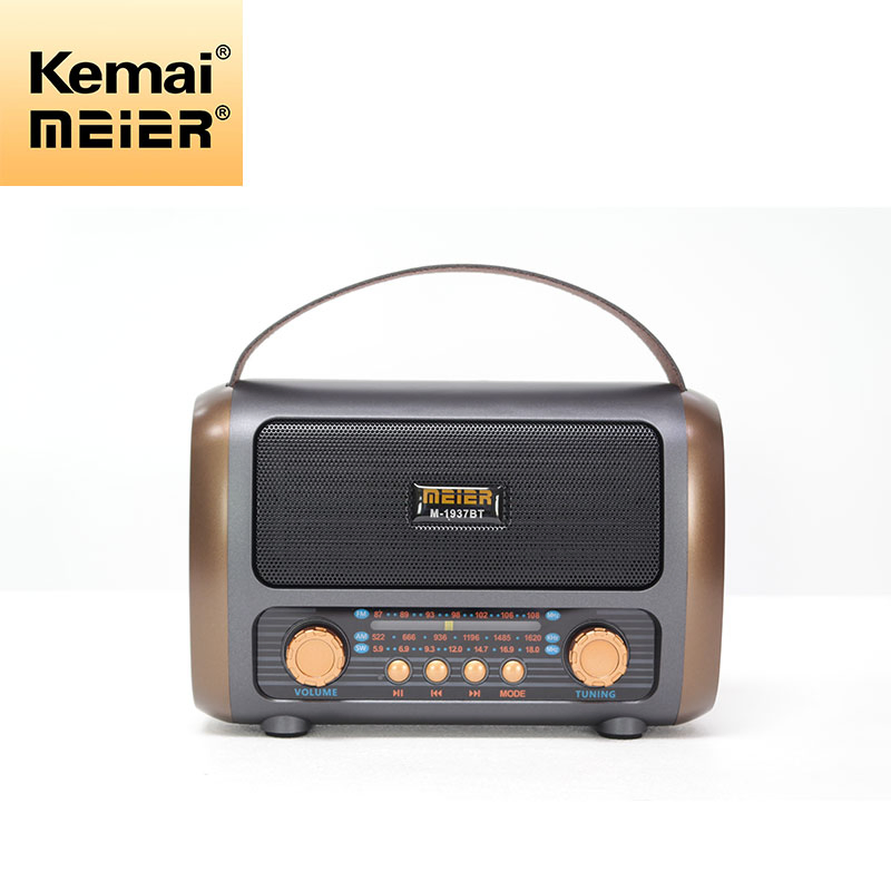 Retro Fashion Radio Portable Rechargeable Mini Wireless Radio for The Home Outdoors