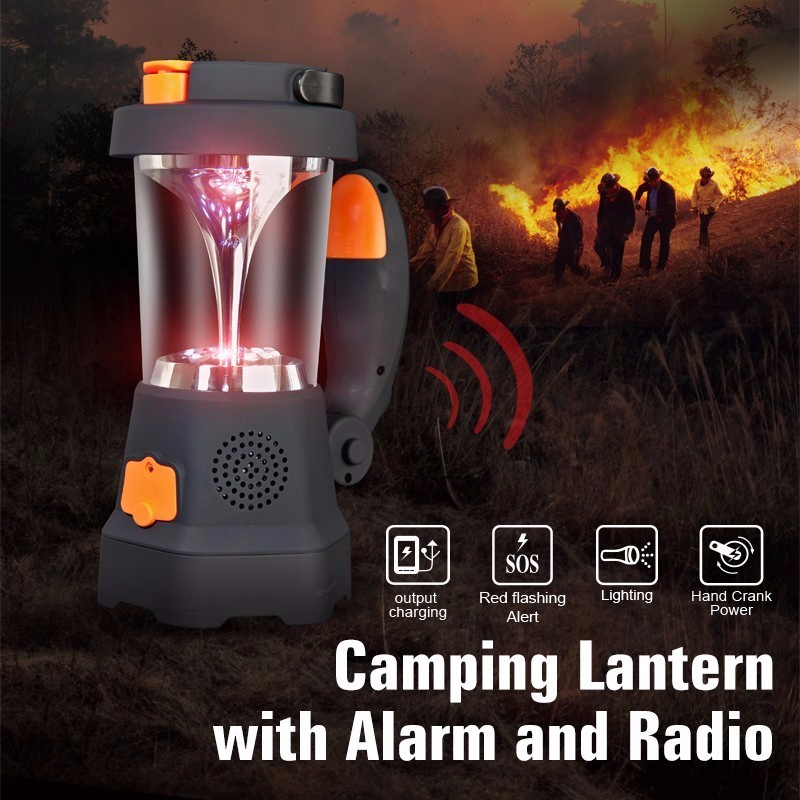 Портативная радио-лампа Power Bank для кемпинга