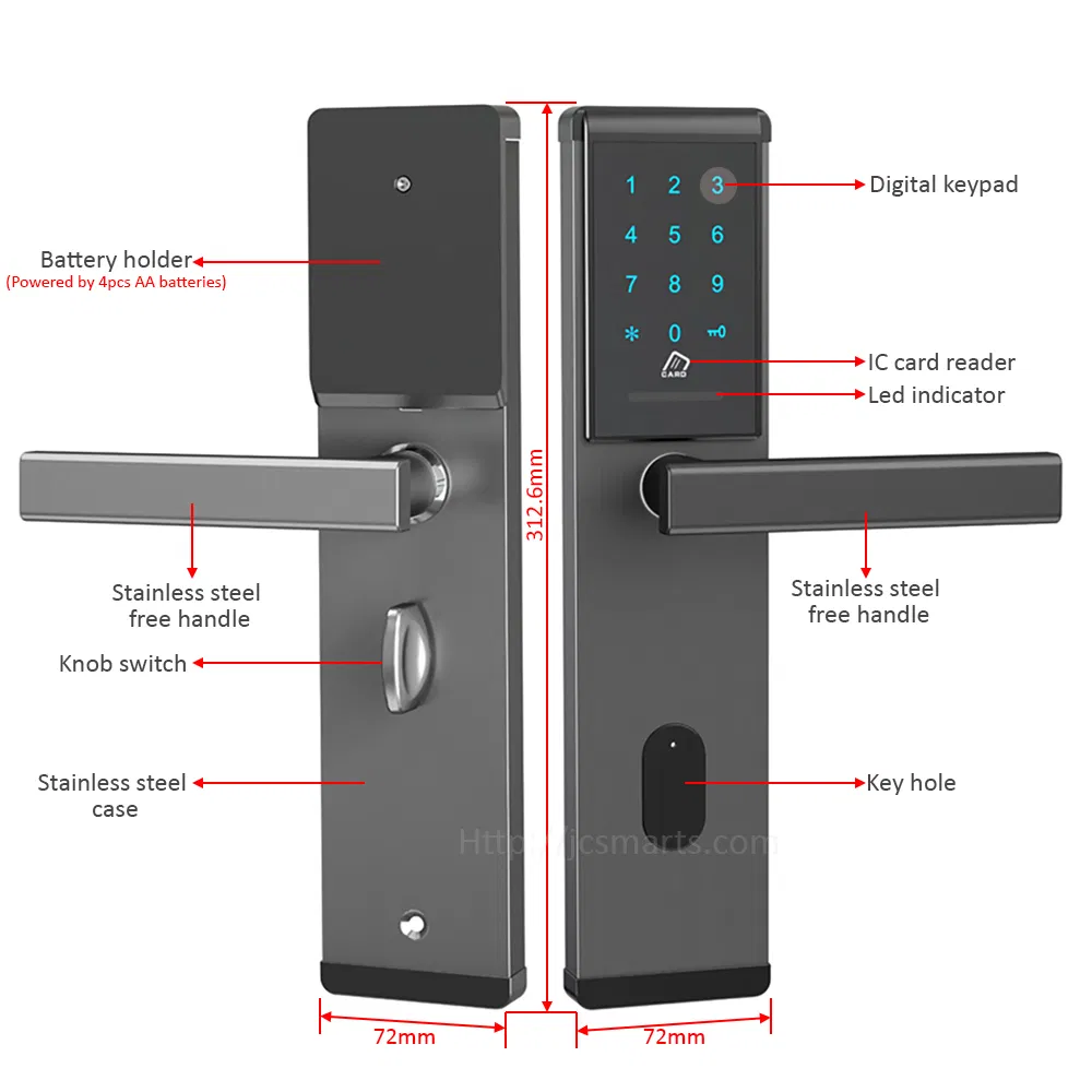 Electronic Ttlock Bluetooth Digital Door Lock with NFC Function