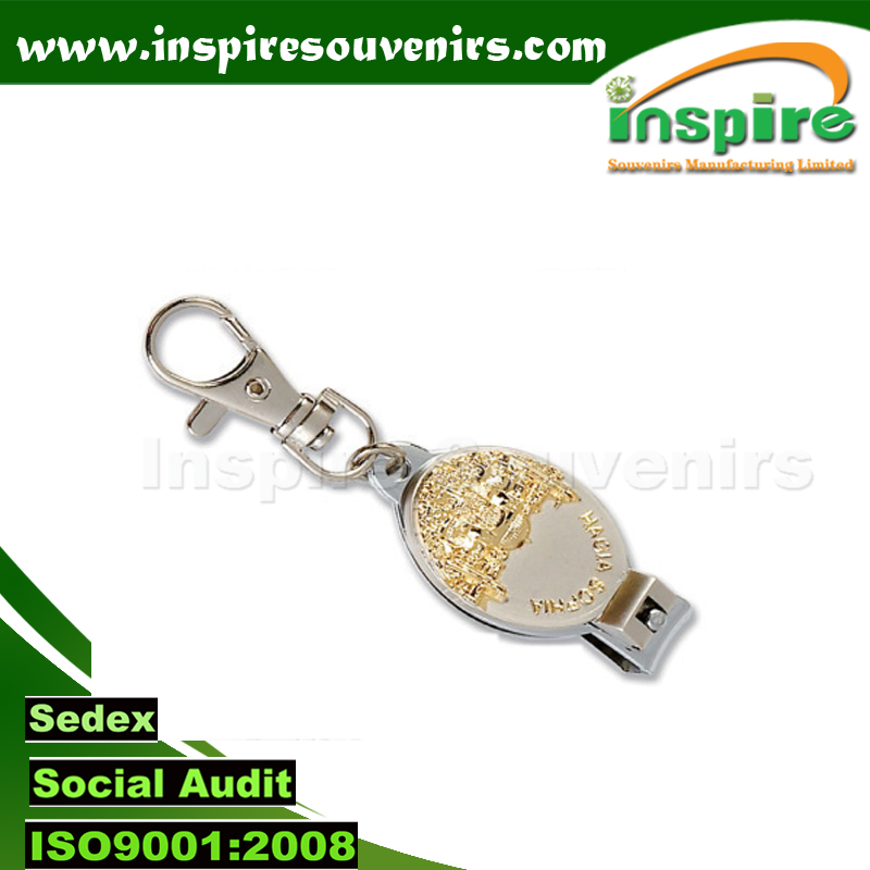 Gold Plated Nail Clippers for Souvenirs; Customized Nail Clipper