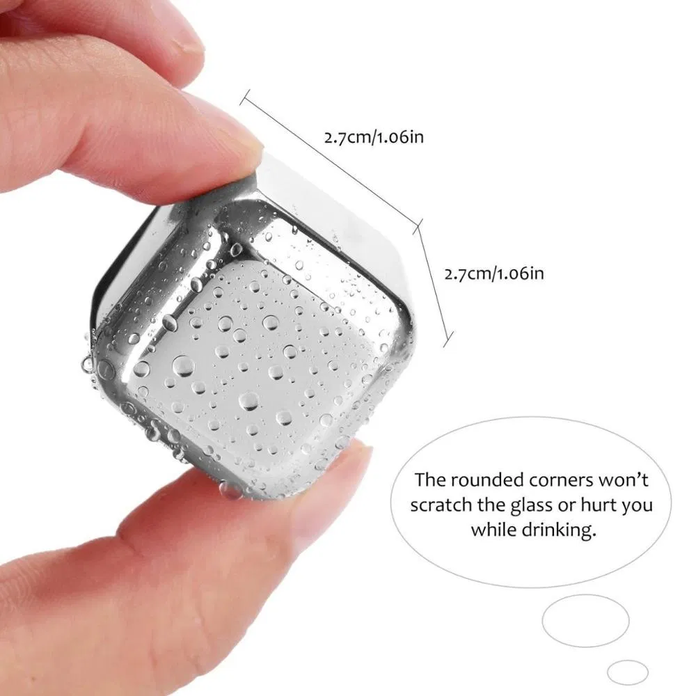 Home Products Amazon Gift for Him Stainless Steel Whiskey Stones From Shunstone China