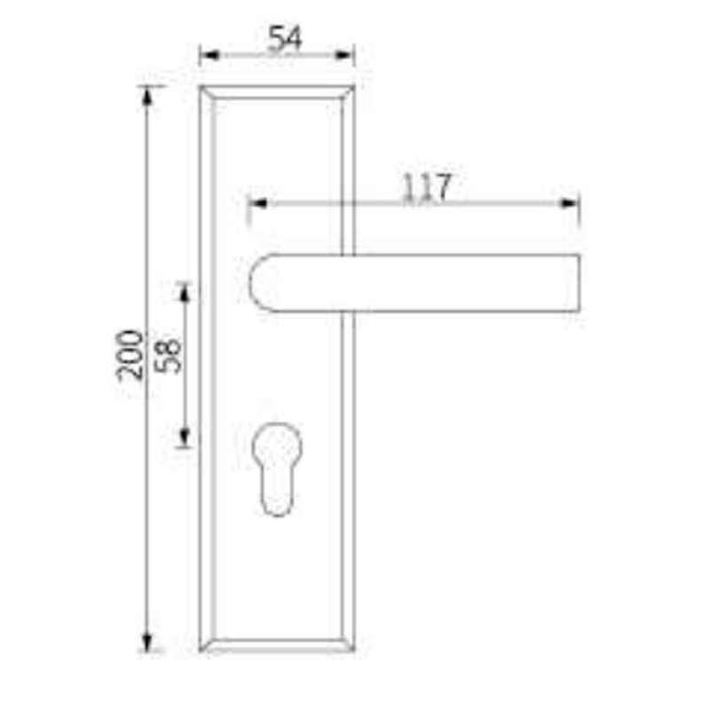 Stainless Steel Door Lock Handle