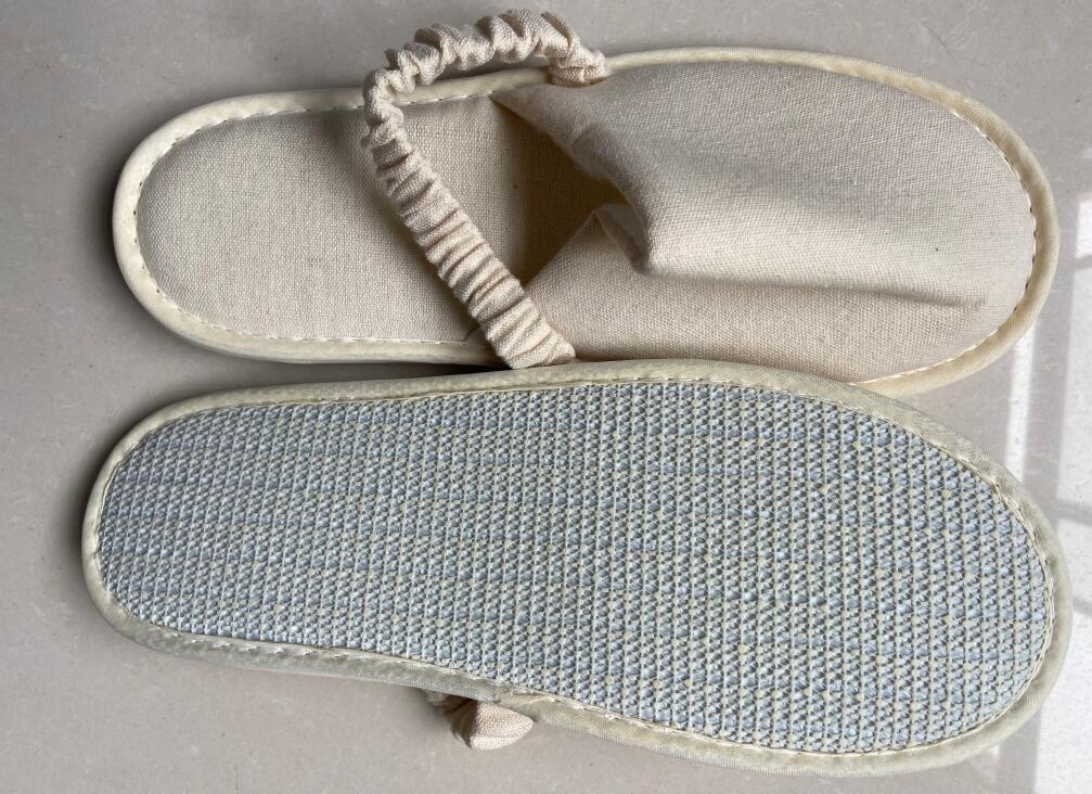 Wholesale Waffle Fabrics Cotton Women Hotel Slipper for Hotel SPA Airline