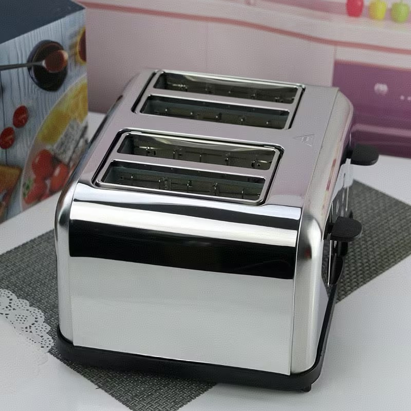 Automatic 4 Slices Long Slot Toaster Bread Machine