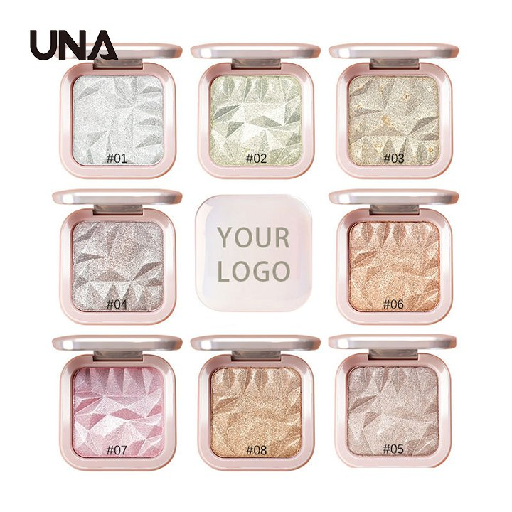 No Logo Customize Logo Highlighter Palette Private Label Highlighter Makeup Highlight Powder