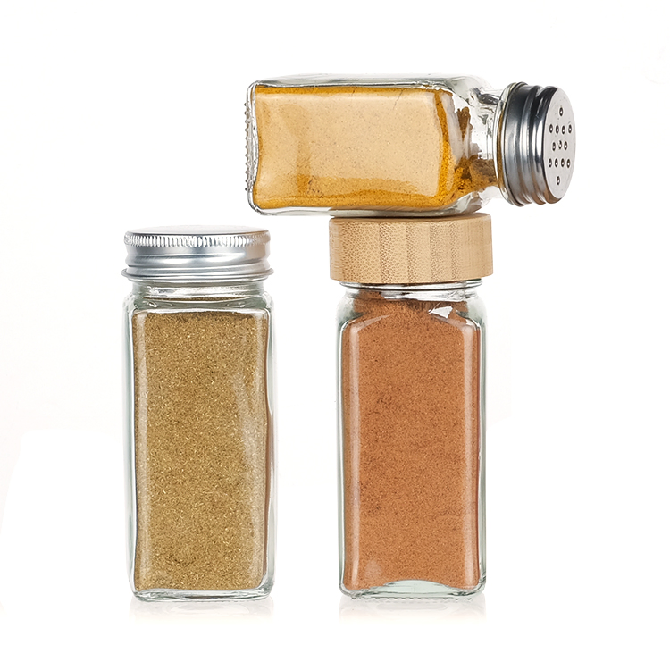 Elegant 120ml Glass Spice Bottle with Cork Cap for Seasoning