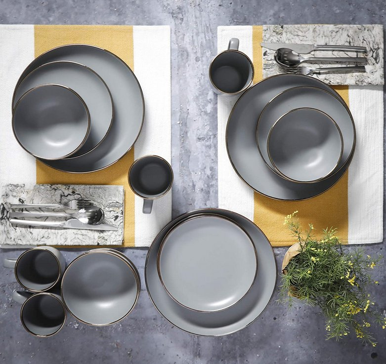 Ceramic Mug Glazed Color Tableware Fine Stoneware Dinner Set