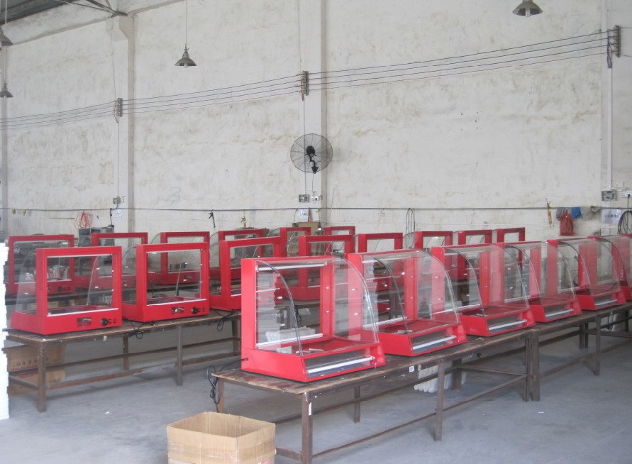 Food Warmer Series Dh-828 Professional Roast/Fry Chicken Use Hot Food Display Showcase