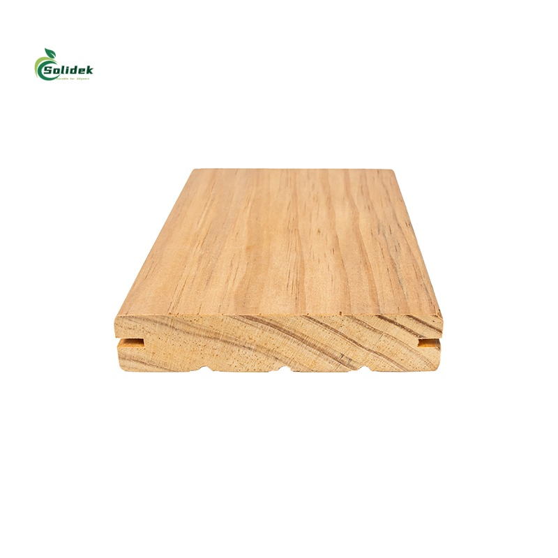 High Quality Anti Slip Hardwood Exterior Garden Decking Outdoor Solid Wood Flooring