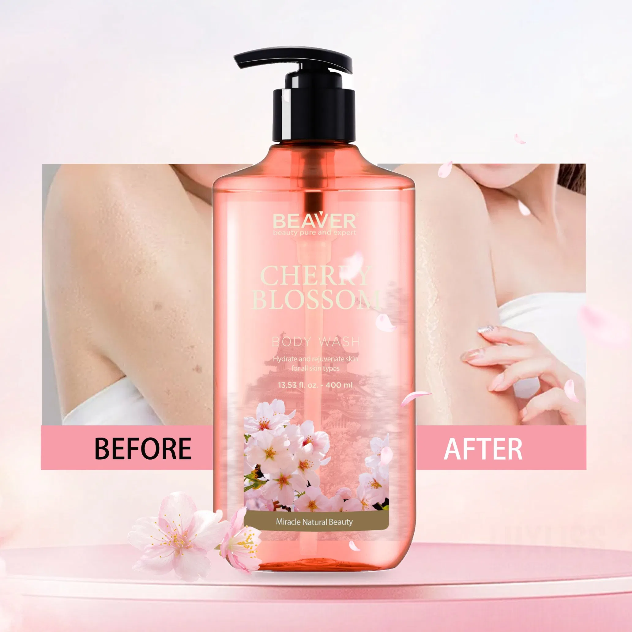 Beaver Best Body Wash Cherry Blossom Shower Gel Skin and Body Care