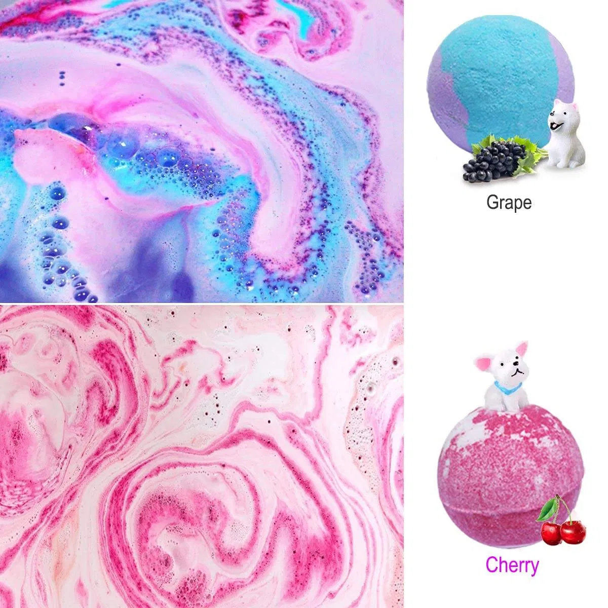 Bath Bomb Gift Set 12 for Home Sap and Body 100% Natur Bath Bombs for Kids SPA Supplies Wholesale