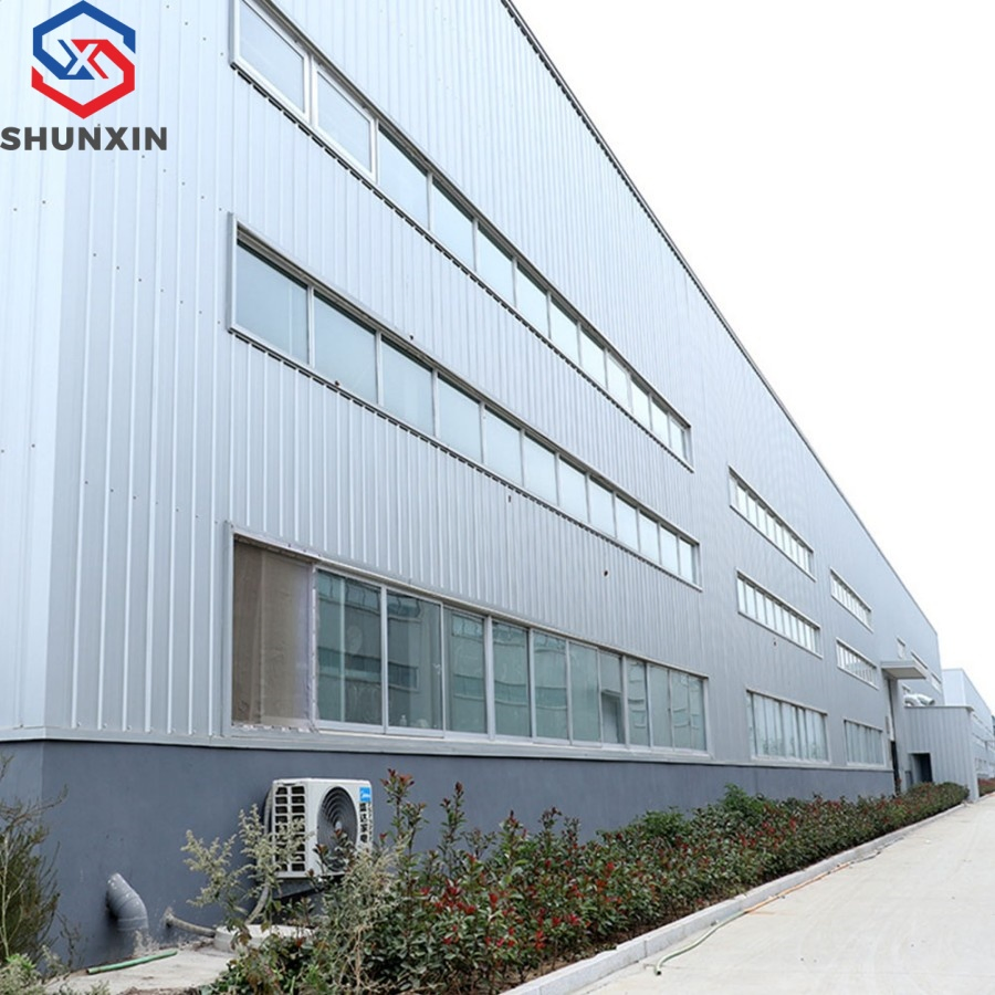Prefab Durable Galvanized Construction Workshop Building Shed Steel Structure Warehouse