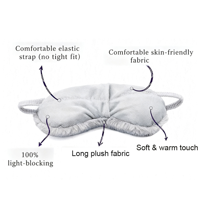Plush Eye Mask Soft Sleeping Blindfold Eye Cover Comfortable Furry Faux Fur Sleeping Mask