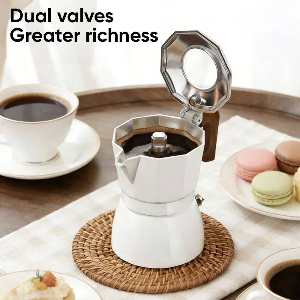 Versatile Espresso Moka Pot Coffee Maker for Daily Use