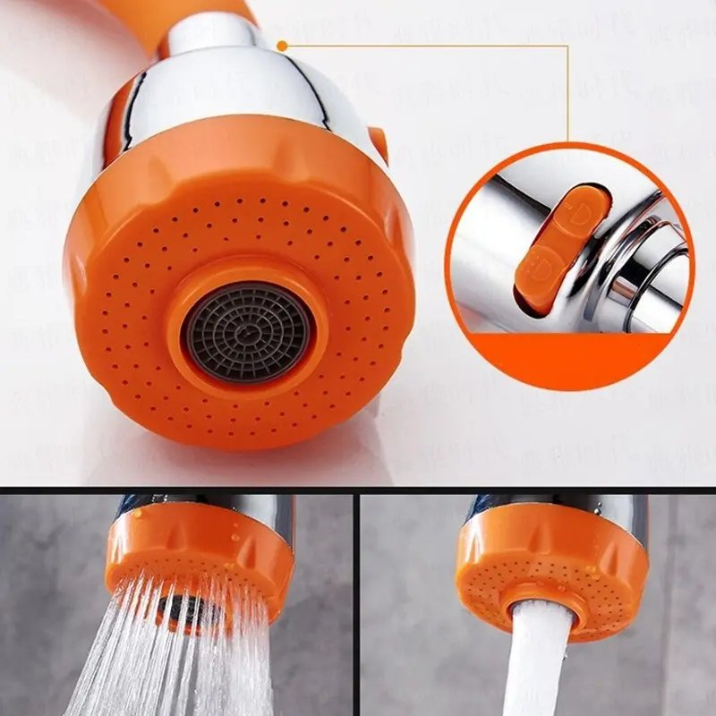 Colorful PVC Kitchen Sink Faucet Flexible Hose Water Tap 360 Degree Rotatable