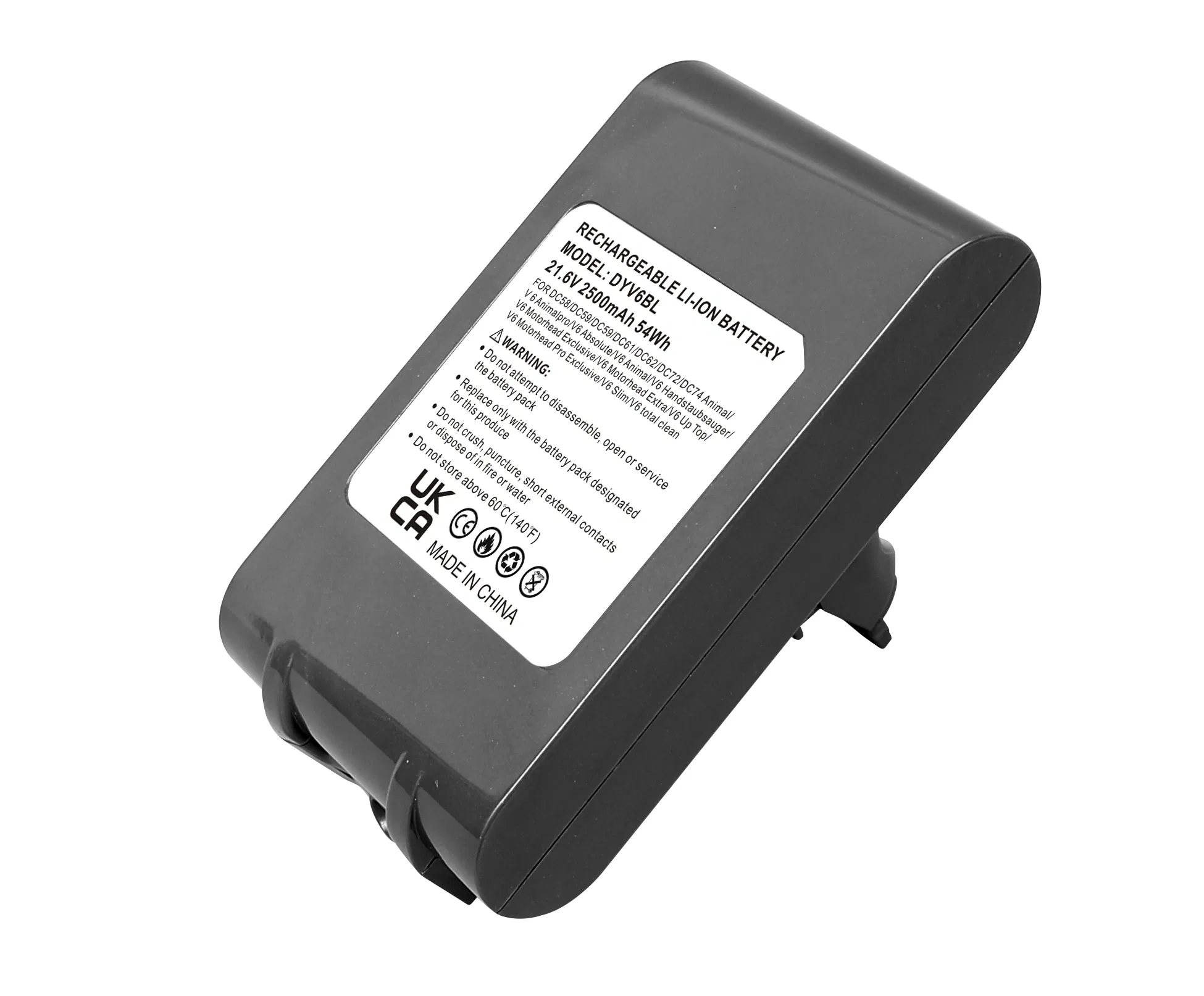 Replacement Battery for Dyson V6 Dyv6bl DC58 DC59 Vacuum Cleaner Battery