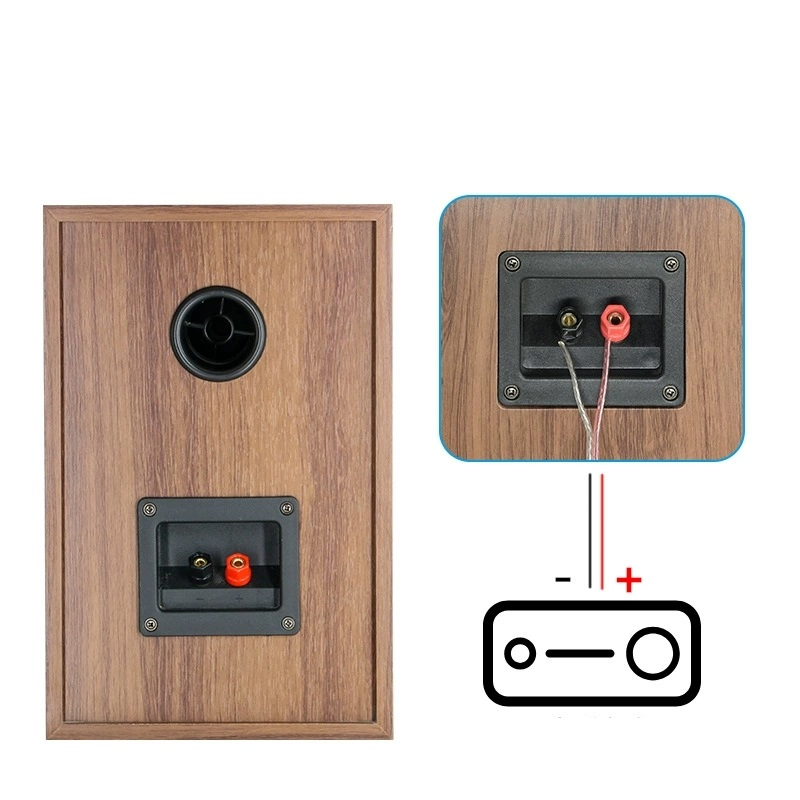 Factory Wholesale HiFi Passive Amplifier Book Shelf Speaker Wooden Desktop Grade Human Voice Audio