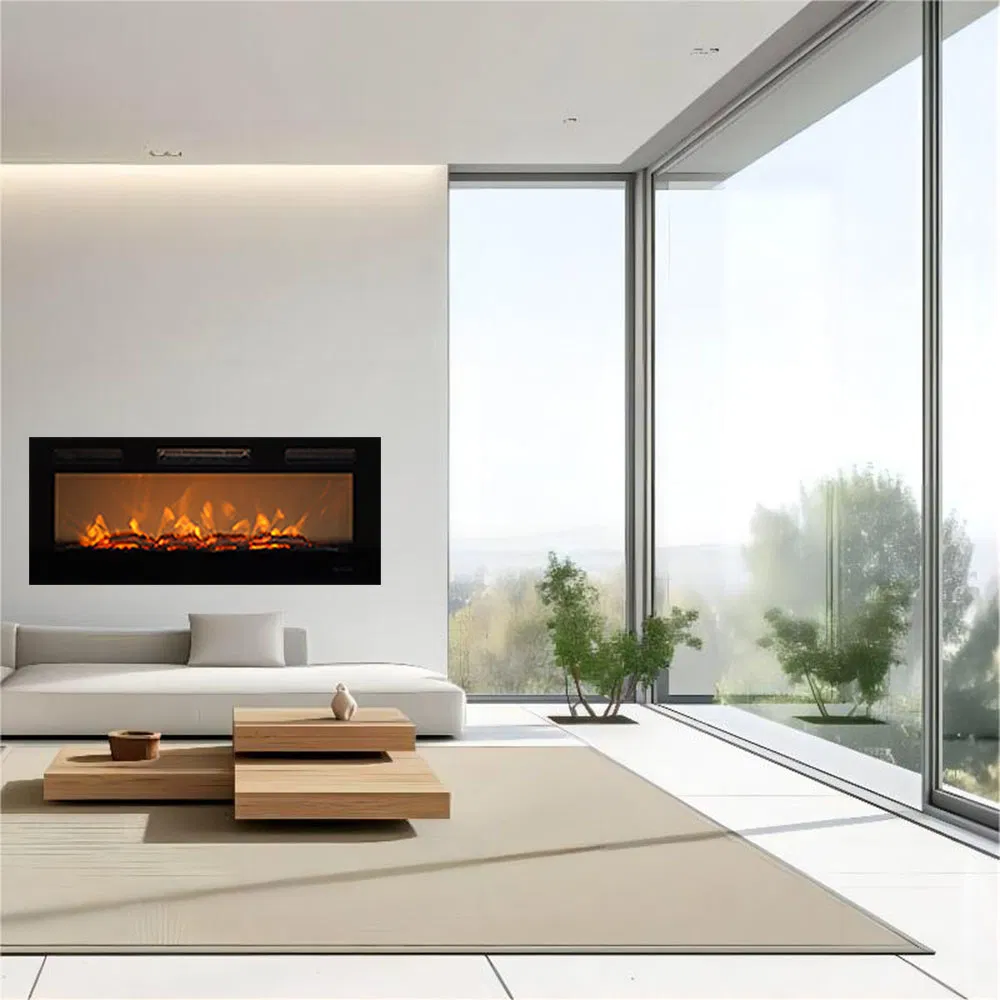Commercial LED Indoor Decorative Mantel Heaters Fake Electric Fireplaces