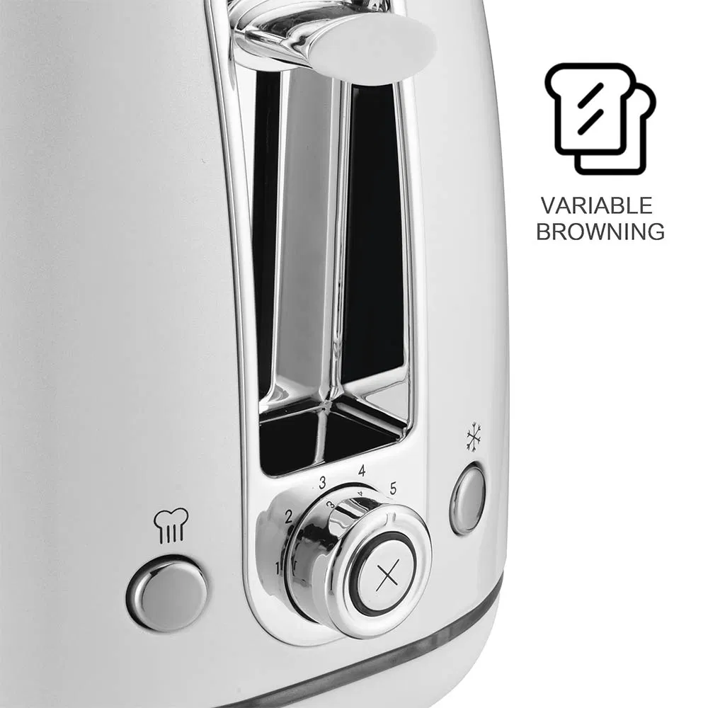 Automatic Bread Maker Toast High Speed Extra Wide Slot 2-Slice Toaster with LED Strip Lluminated