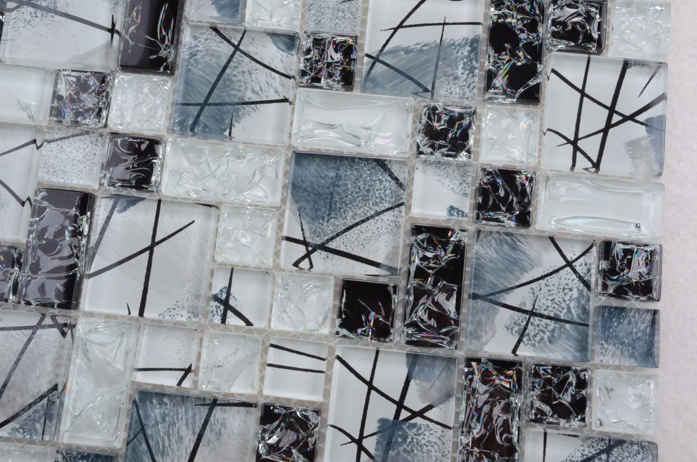 Мозаика 'Ледяная трещина' для стен, стеклянная