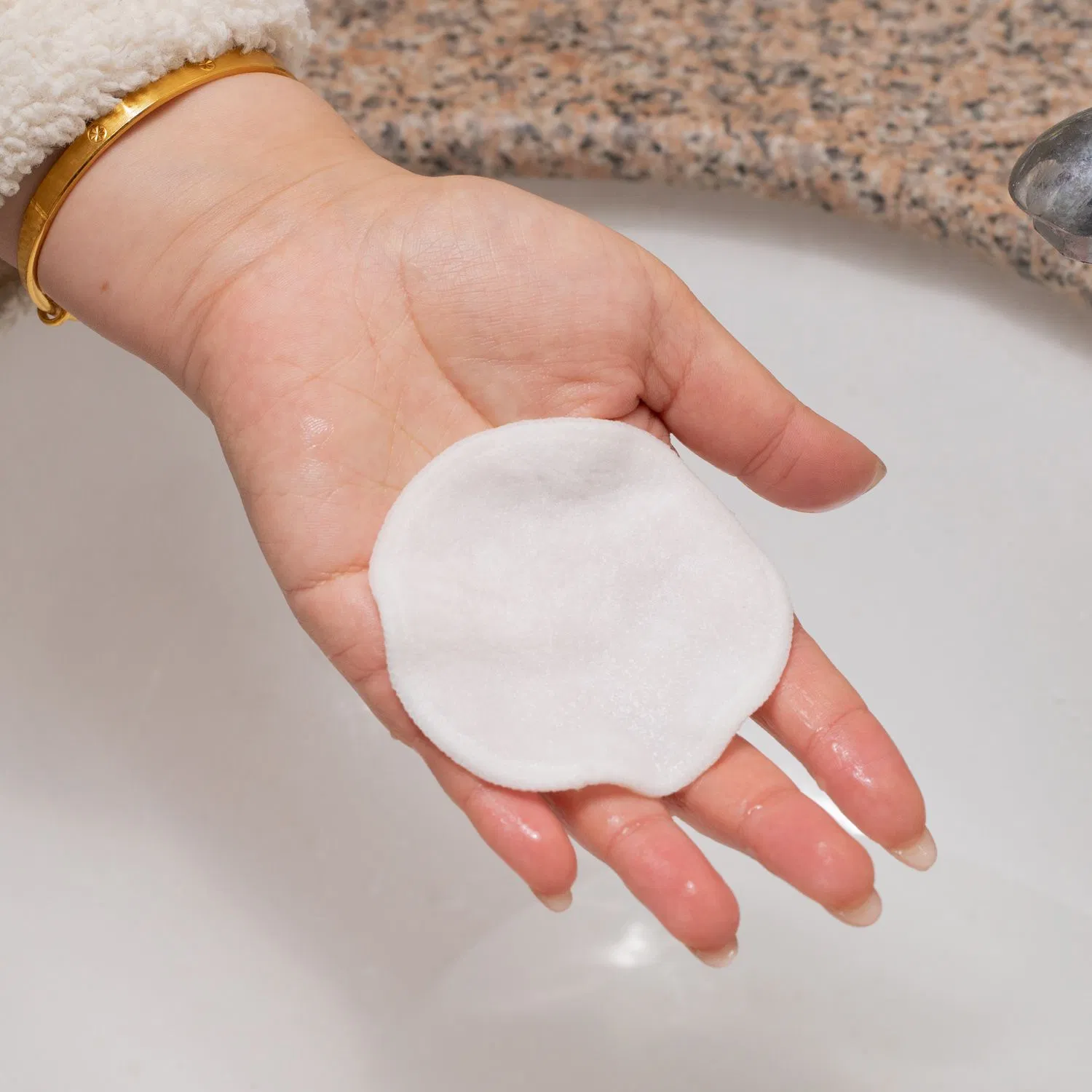Reusable Bamboo Round Pads Make up Removal with Mesh Bag