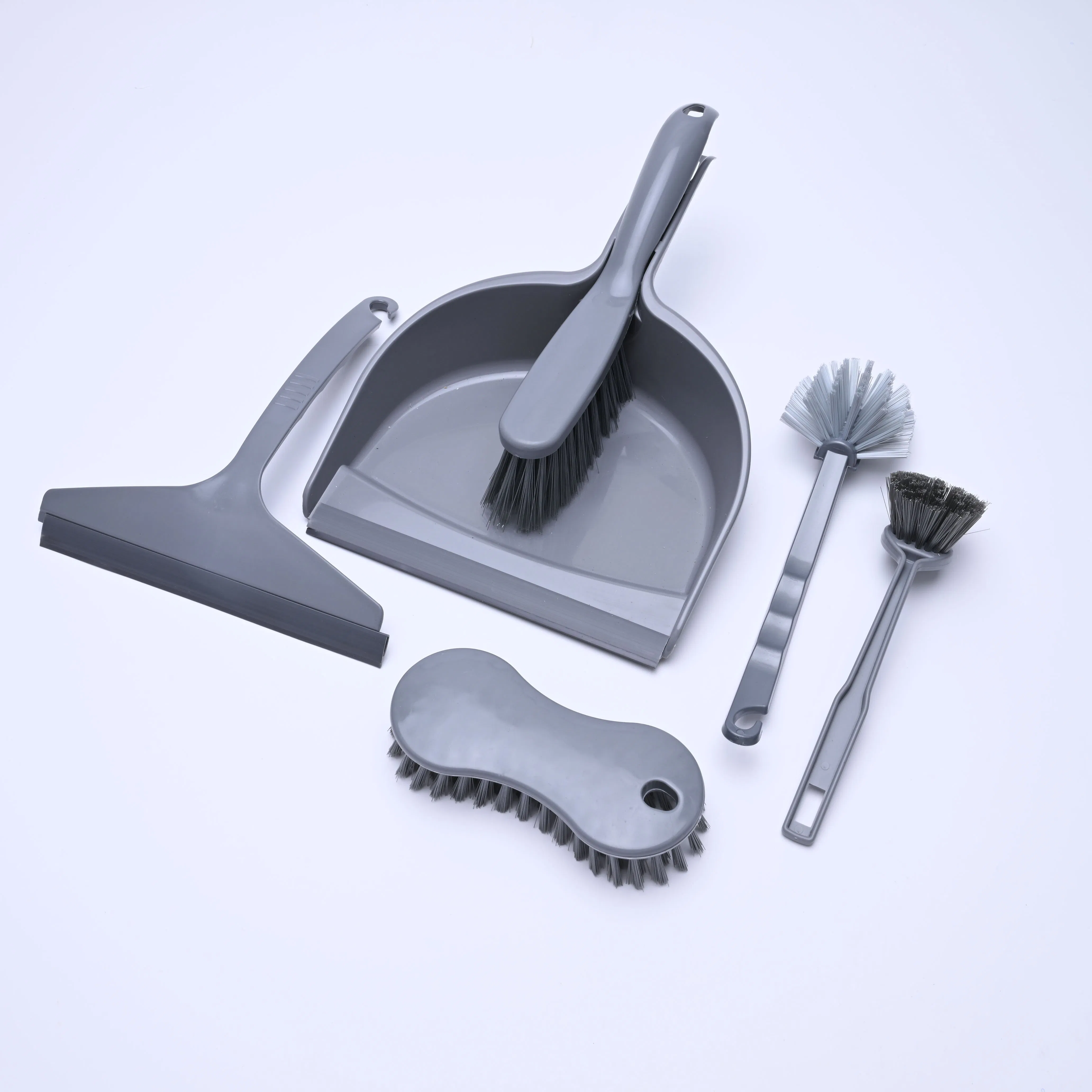 Small Broom with Dustpan Dust Pan and Brush Dish Cleaning Brush Scraper Squeegee Set