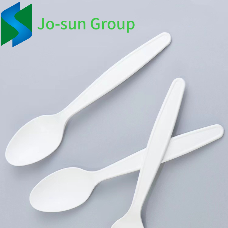 Cornstarch Tableware Disposable Spoon Biodegradable Cornstarch Eco Soup Spoon