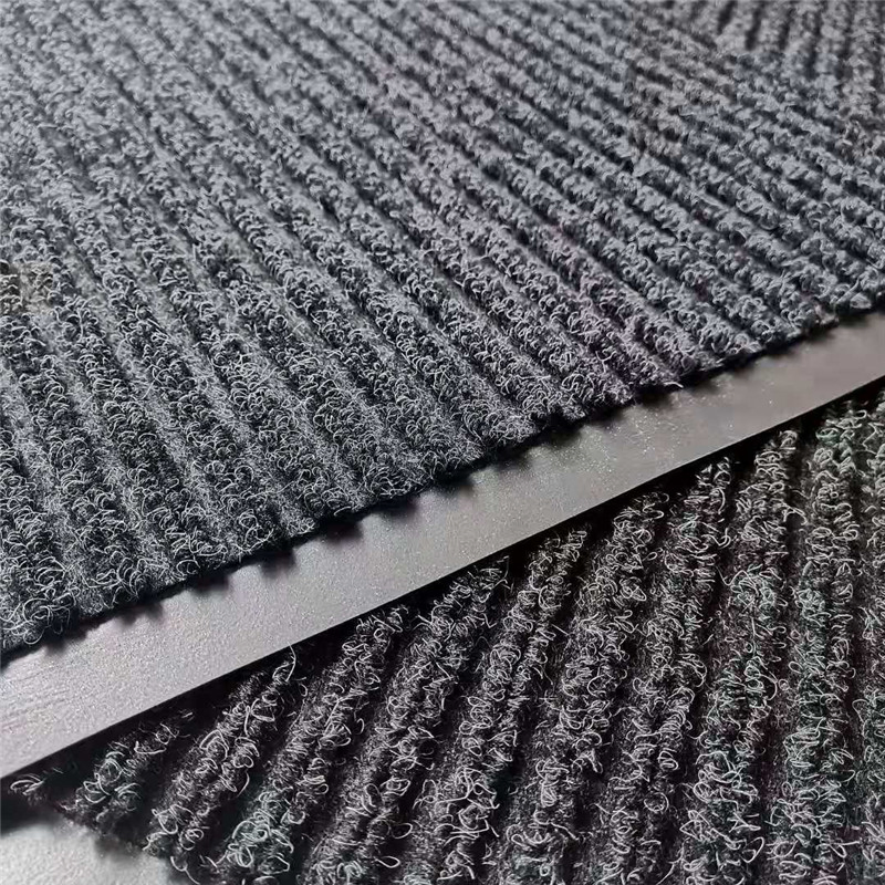 OEM Custom PVC Backing Anti-Slip Washable Kitchen Floor Mat/Anti Slip Toilet Nonwoven Double Rib PVC Entrance Door Mat Made in China Factory