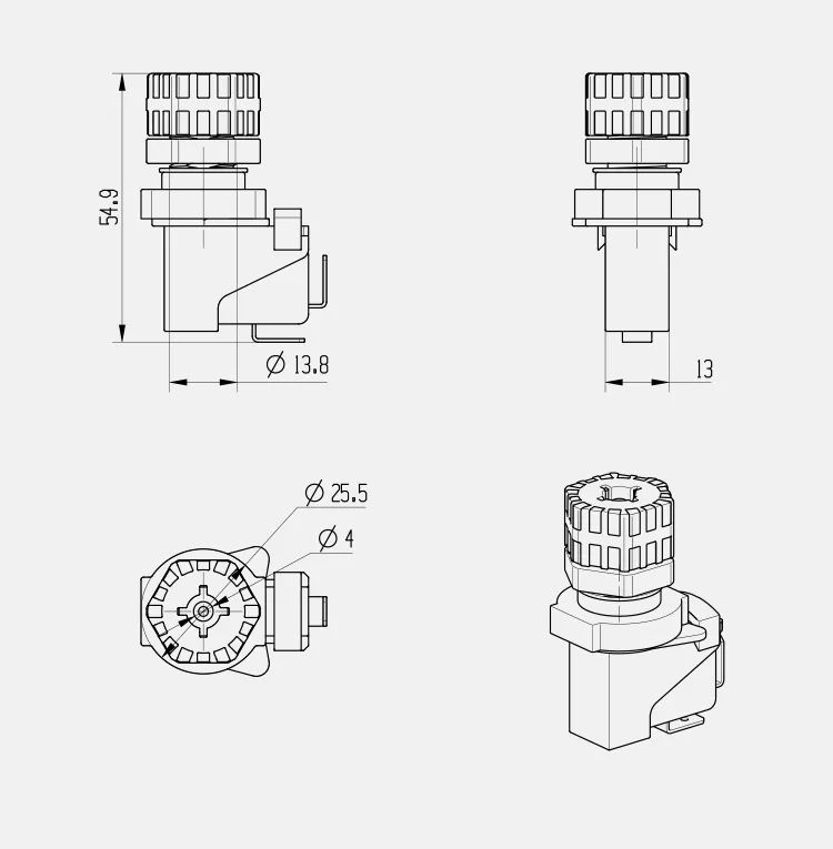 High Quality Bathtub Pump Switch SPA Pump Air Switch Whirlpool Pneumatic Switch