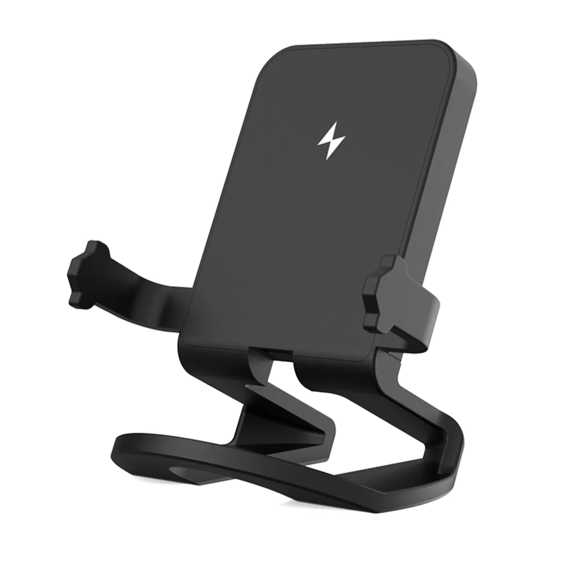 Mobile Phone Use Desktop Vertical Black Wireless Charger 15W