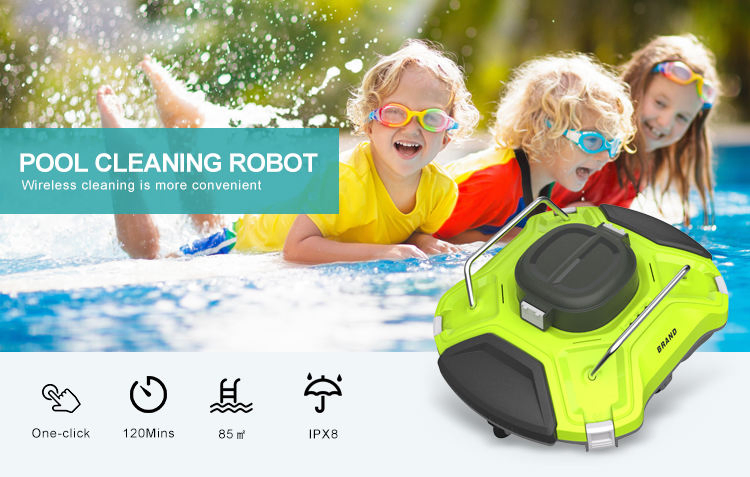 Hot Sale Manufacturer Cordless Swimming Pool Robot Automatic Vacuum Cleaner Robotic Poolvacuum Machine for Above Ground Piscina