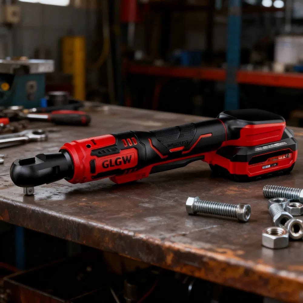 Glgw Auto Repair 20V Lithium Battery Cordless Torque Driver Ratchet Wrench