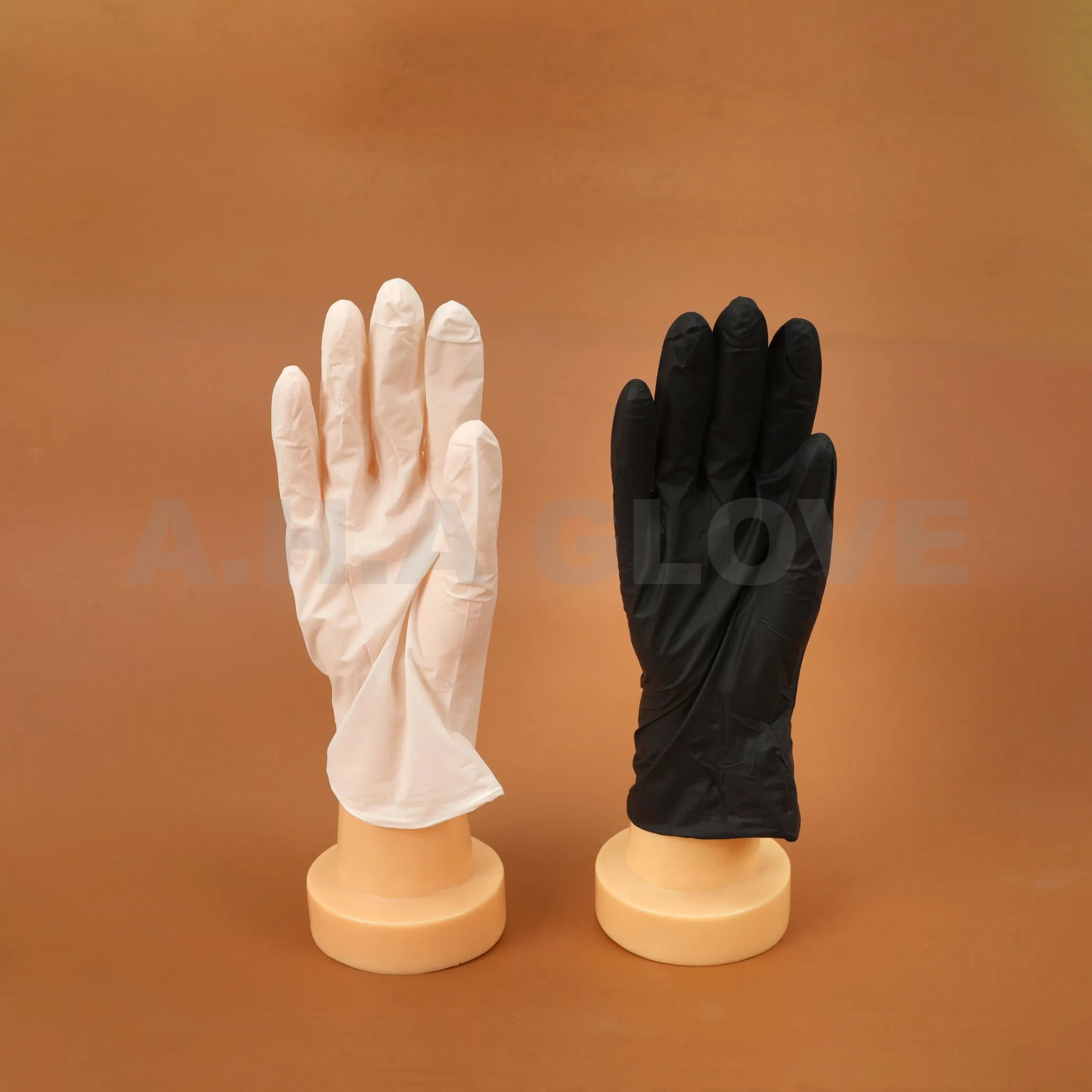 9′ ′ High Quality Powder Free Black Color Nitrile Glove Disposable Protective Nitrile Glove