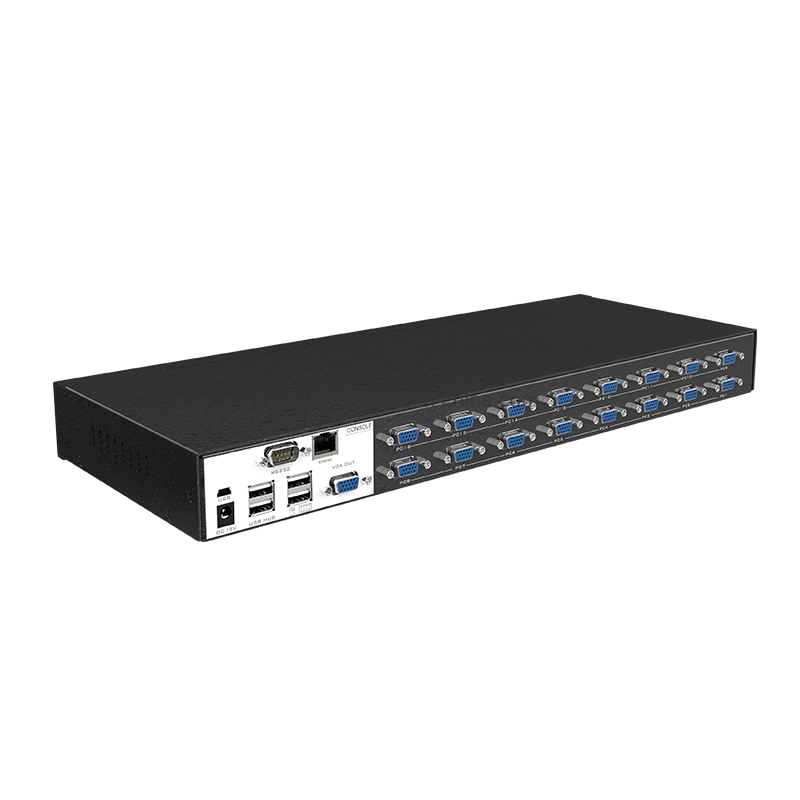 16-портовый USB KVM-коммутатор с VGA и пультом