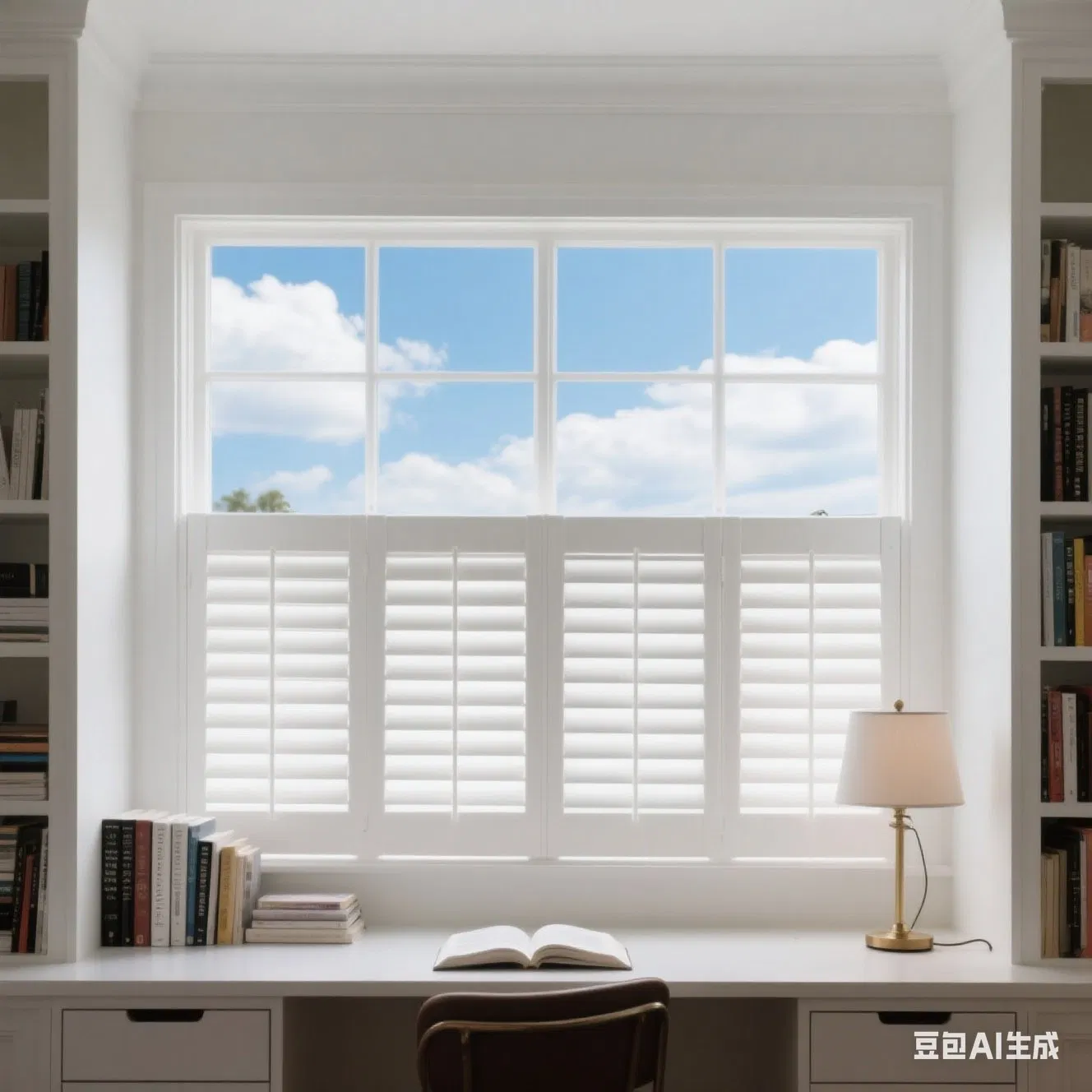 Premium Stained Wood Plantation Shutter Classin and Modern Shutters