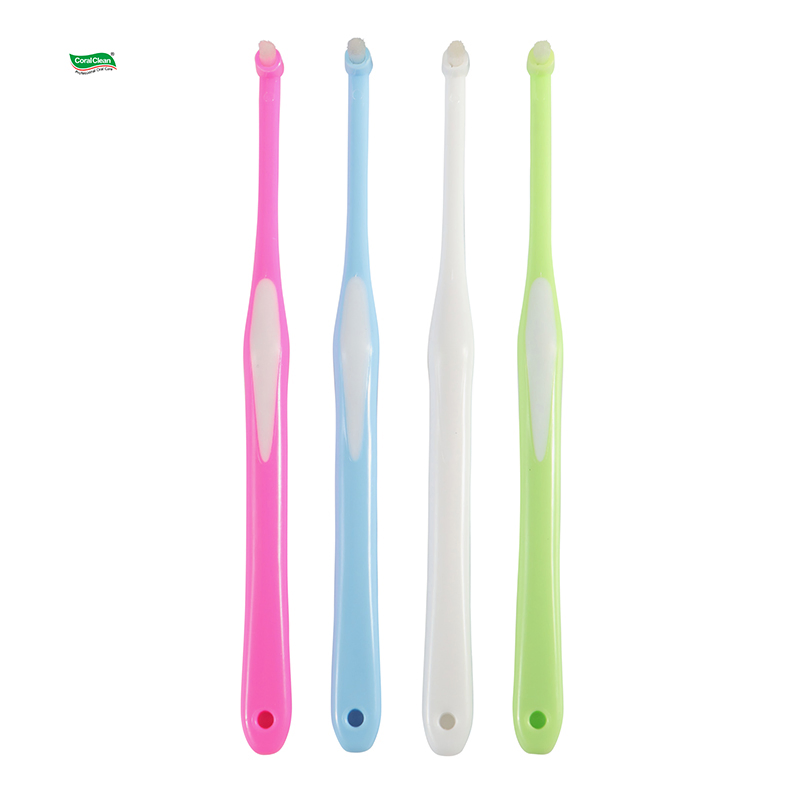 Manufacturer Wholesale Ortho Toothbrush Dental Multicolor Tooth Brush Adult Orthodontic End Tufted Toothbrush Single Tuft Oral Care Toothbrush Hotel Travel