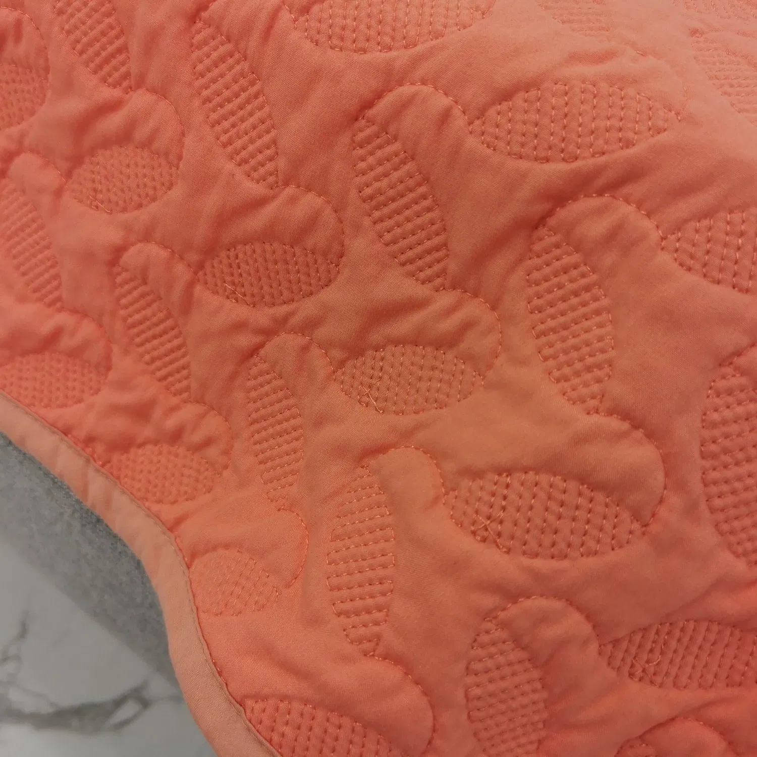 New Design Lusury Embroidery Bedspread Bed Cover Set Orange Color Duvet Quilt