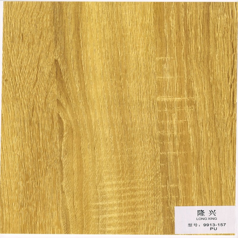 Factory Wholesale 30g 40g 45g 50g 60g 65g 70g 80g PU Paper for Furniture Decoration Wood Grain Paper Finish Foil Paper PU Paper