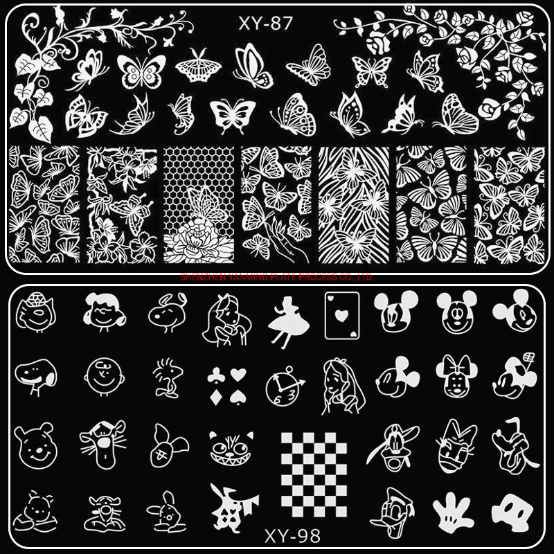 Custom Printing Rich Patterns DIY Metal Nail Art Stamping Plate