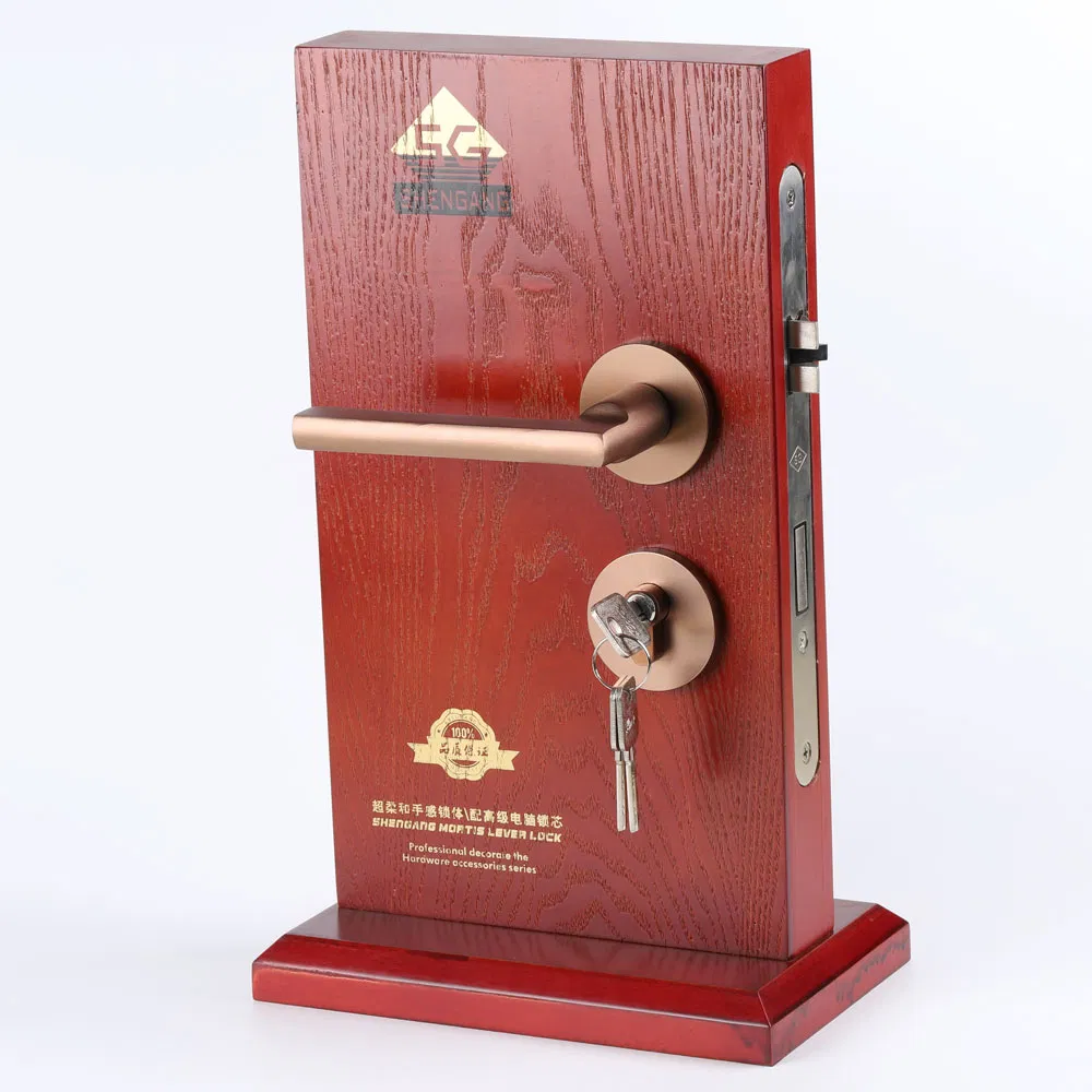 Hot Selling Own Brand Home Furniture Hardware Round Mortise Lever Security Door Lock Toilet Door Lock