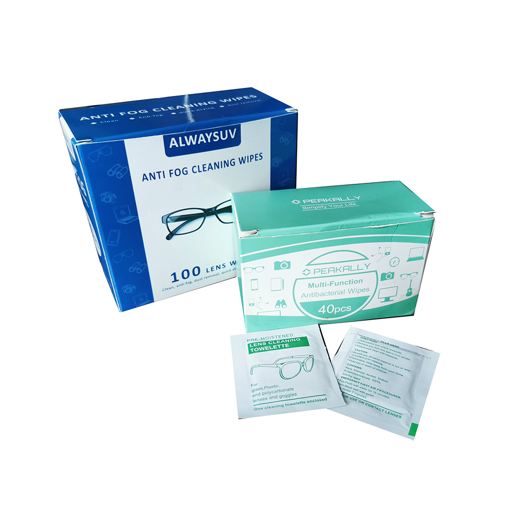 40PCS Lens Cleaning Wet Wipes Pre Moistened Cleansing Cloths for Eyeglasses, Tablets, Camera Lenses, Screens, Keyboards