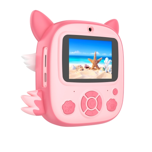 Детская камера с мгновенной печатью Pink Fox