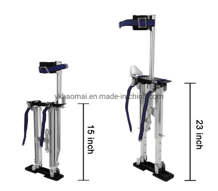 15-23 Inch Aluminium Adjustable Height Lifts Lifting Tools Drywall Tools Drywall Stilts for Painting Taping Sanding or Parades